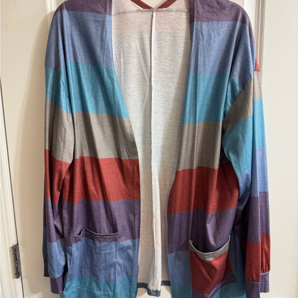 SHEIN Multicolor Striped Women's Cardigan